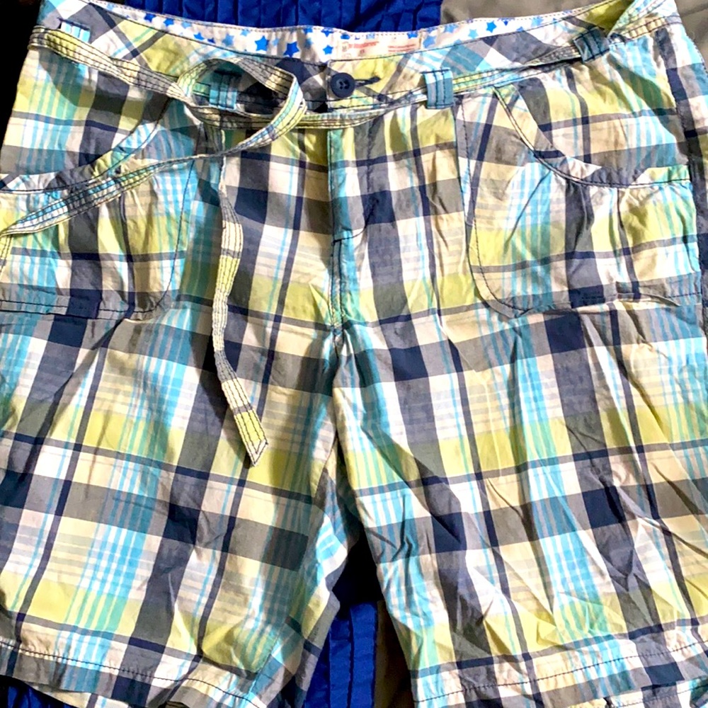 Plaid Bermuda Shorts